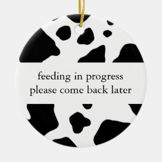 Feeding in progress door hanger ceramic tree decoration