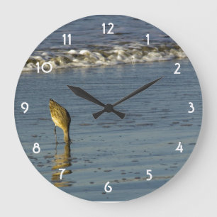 Feeding Sandpiper II Large Clock