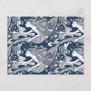 Feeding the fish postcard