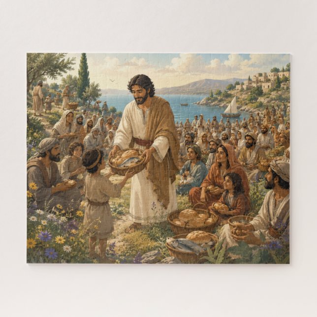 Feeding the Multitude Jigsaw Puzzle (Horizontal)