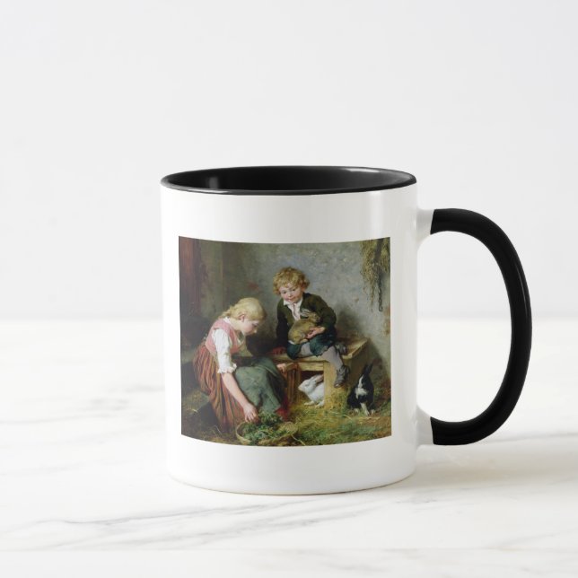 Feeding the Rabbits Mug (Right)