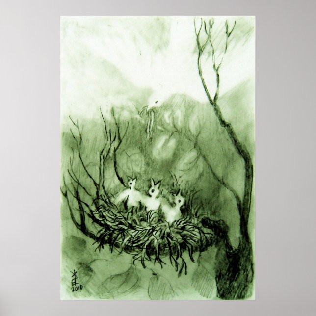 "Feeding Time" Poster (Front)