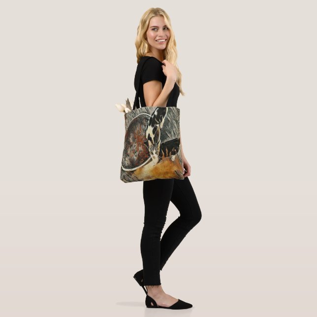 Feeding Time! Tote Bag (On Model)