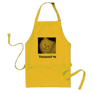 FEEEEEEED ME funny cat apron