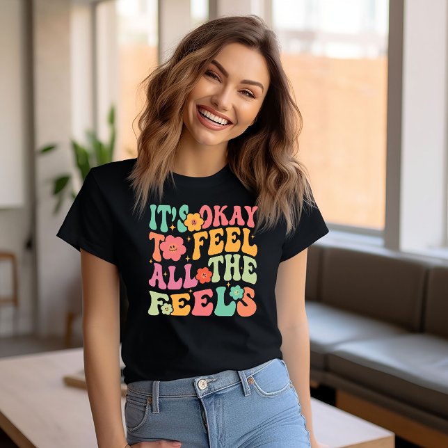 Feel all the Feels Mental Health T-Shirt (Creator Uploaded)