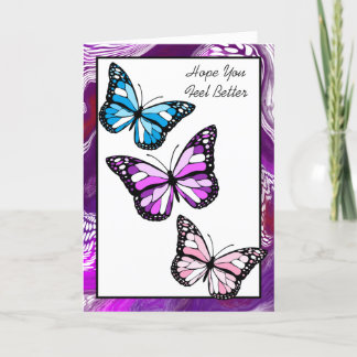 Feel Better Butterflies Card