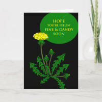 Feel Better, Get Well Dandelion Illustration