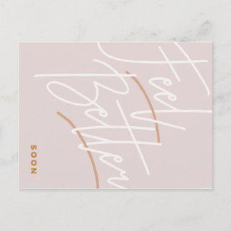 Feel Better Script Postcard