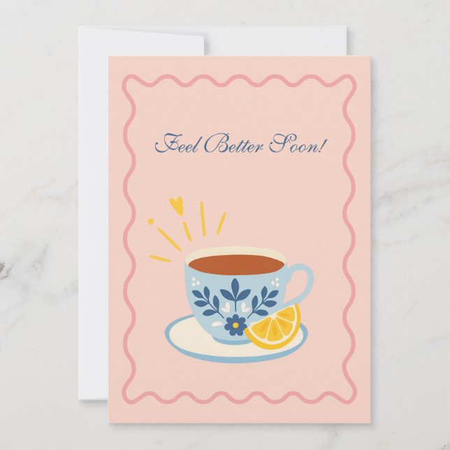 Feel Better Soon Tea Card (Front)