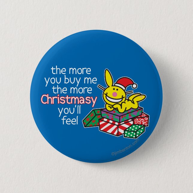 Feel Christmasy 6 Cm Round Badge (Front)