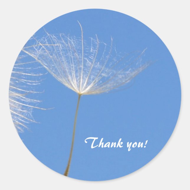 Feel free - Flying Dandelion seed Classic Round Sticker (Front)