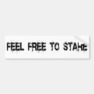 feel free to stare bumper sticker