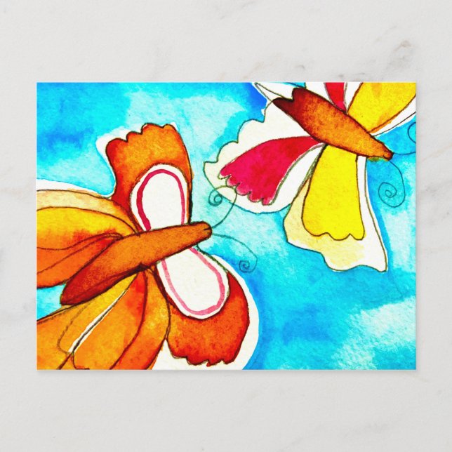 Feel good butterflies postcard (Front)