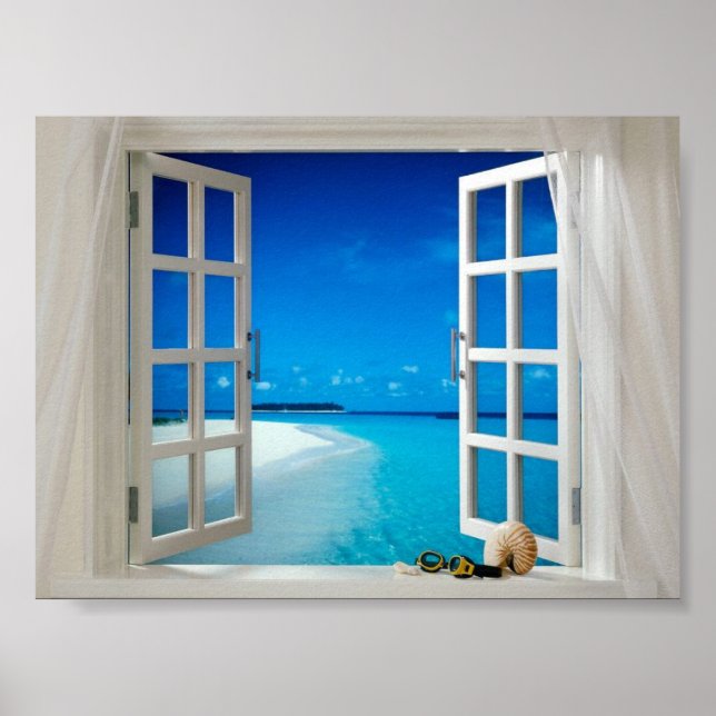 Feel like you're at the ocean poster (Front)