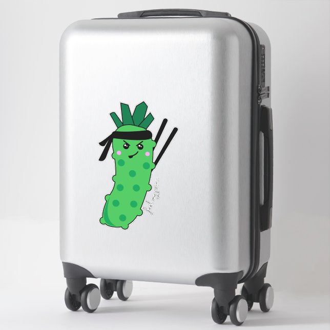 Feel My Pain Kawaii Wasabi Funny Food Quote (Suitcase)