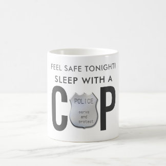 feel safe funny cop police humour coffee mug