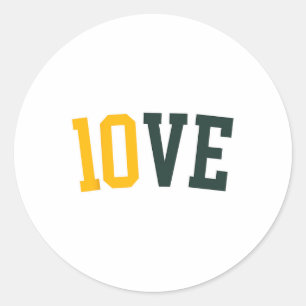 Feel The 10ve Jordan Quarterck Love American Footl Classic Round Sticker