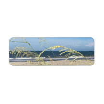 Feel the beach return address labels