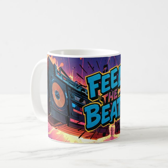 Feel the Beat Mug  (Front Left)