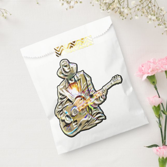 Feel the Blues – Artistic Guitar Design Favour Bags (Sealed)