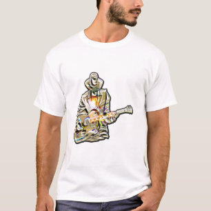 Feel the Blues – Artistic Guitar Design T-Shirt