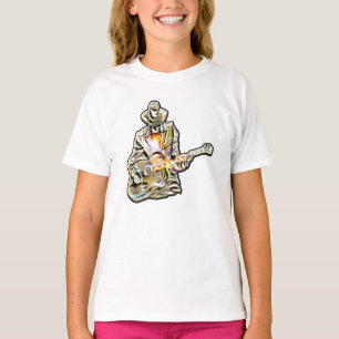 Feel the Blues – Artistic Guitar Design T-Shirt