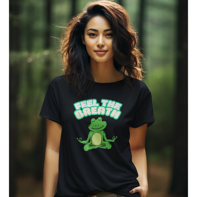 Feel The Breath Inspiring Yoga Pose Tshirt (Creator Uploaded)