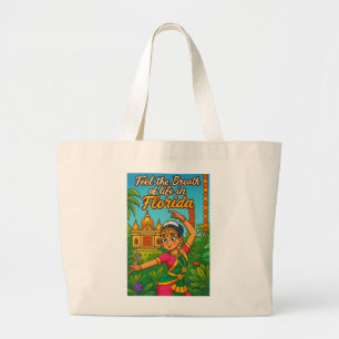Feel The Breath Of Life Design Tote