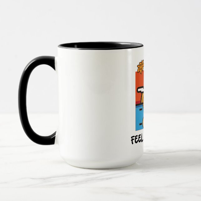 Feel the Fall Autumn Season refreshing vibes Mug (Left)