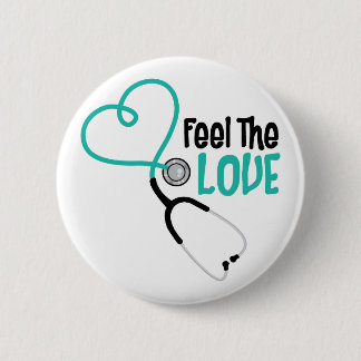 Feel The Love 6 Cm Round Badge