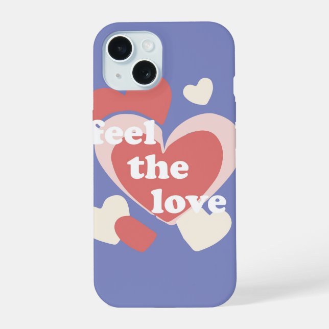 Feel the Love Heart Explosion iPhone 15 Case (Back)