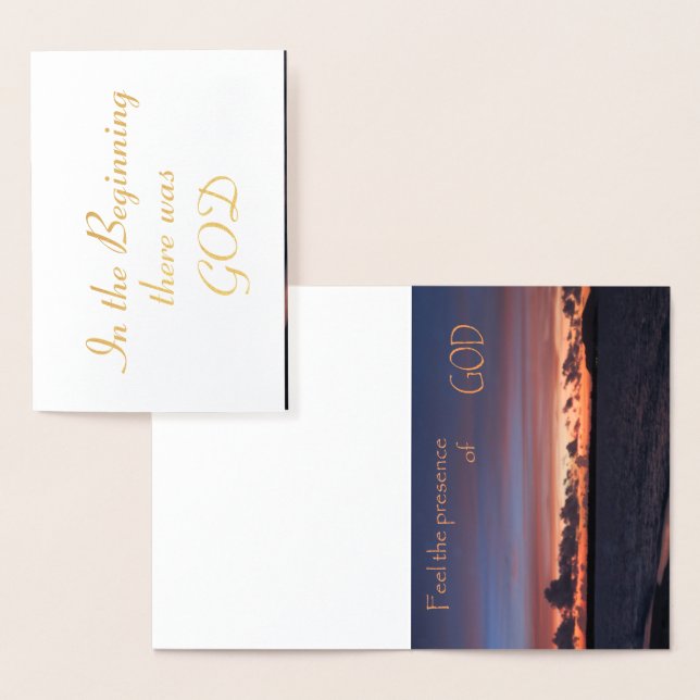 Feel the Presence of GOD Foil Card (Display)