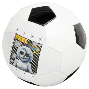 Feel the snow soccer ball