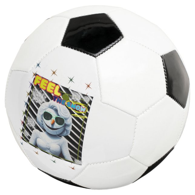 Feel the snow soccer ball (Three Quarter)