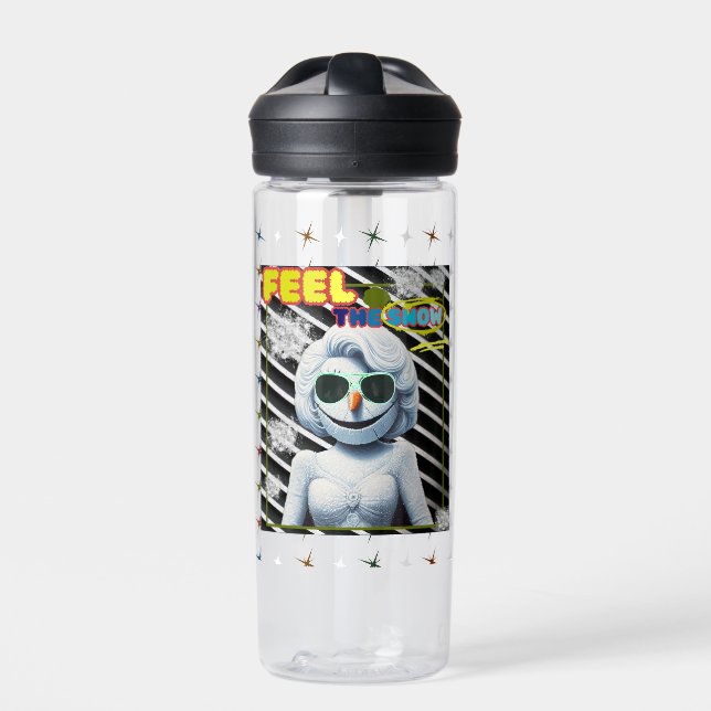 Feel the snow water bottle (Front)