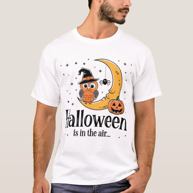 Feel the Spookiness: Halloween Spirit in the Air T-Shirt (Front)