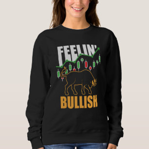 Feelin Bullish Cryptocurrency Blockchain Trader Cr Sweatshirt