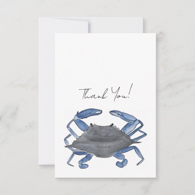 Feelin Crabby  Thank You Card (Front)