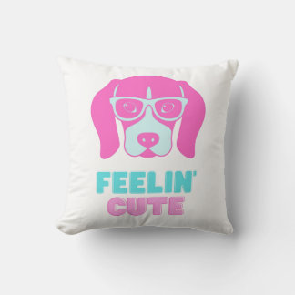 Feelin' Cute Beagle Pillow