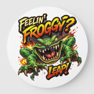 Feelin' Froggy?  Leap! Angry frog clock
