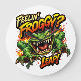 Feelin' Froggy?  Leap! Angry frog clock