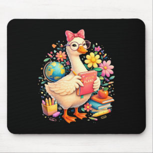 Feelin Goosey Teachin Loose Funny Teacher Goose Mouse Pad