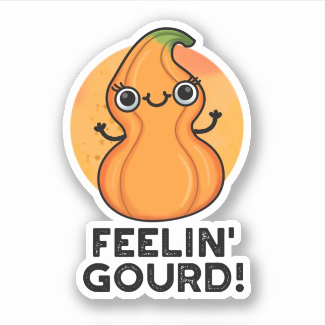 Feelin Gourd Funny Veggie Pun  (Front)