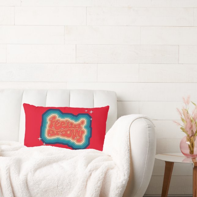 Feelin' Groovy - 70s styl Lumbar Cushion (Couch)