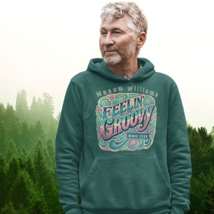 Feelin' Groovy Retro 70s Vintage Psychedelic  Hoodie