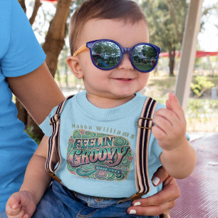 Feelin' Groovy Retro 70s Vintage Psychedelic Toddler T-Shirt