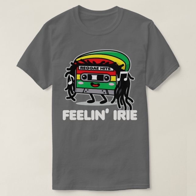 Feelin Irie Cassette Tape Kawaii Reggae T-Shirt (Design Front)