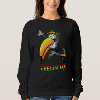 Feelin' Irie  Patois Jamaica Toucan Jamaican Slang Sweatshirt