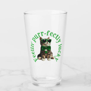 Feelin' Purr-fectly Lucky Cat Glass