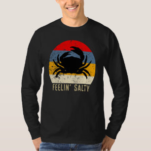 Feelin Salty Maryland Crab Sunset Graphic T-Shirt
